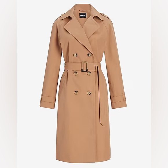 Express Jackets & Blazers - Express Khaki Women’s Trench Coat NWT